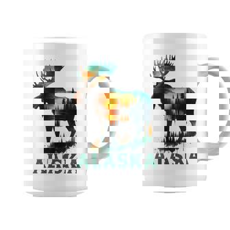 Souvenir De L'élan De L'alaska Avec Lac Et Montagne Pour Homme Et Tasse - Cadeauxyz