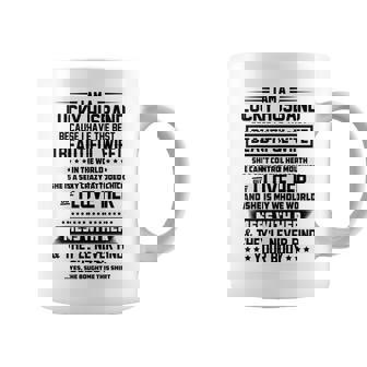 Soy Un Marido Afortunado Porque Tengo La Mejor Esposa Hermosa Taza de café - Regaloses