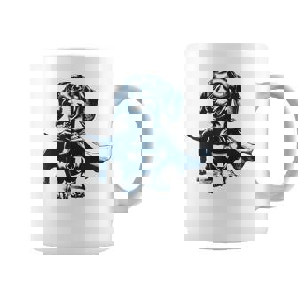 Super Weenie Hero Dachshund With Mask And Cape Coffee Mug - Monsterry