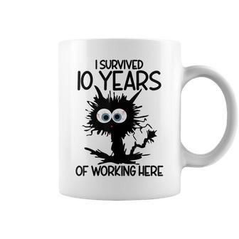 I Survived 10 Years Of Working Here Coffee Mug - Thegiftio UK