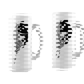 Tai Chi Crane Yin Yang Qi Gong Illustration Coffee Mug | Mazezy