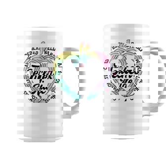 Teacher's Aide Cute Apple Heart Back To First Day Of School Coffee Mug | Mazezy