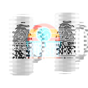 Thats What She Set Volleyball Love Playing Volleyball Coffee Mug | Mazezy