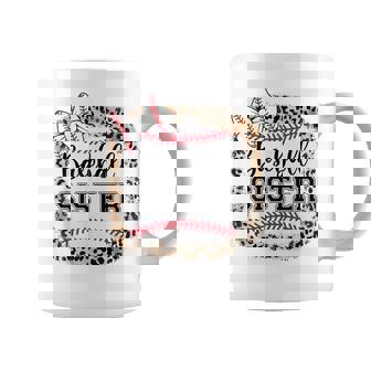 Toddler Baseball Sister Girl Youth Cute Little Biggest Fan Coffee Mug | Seseable FR