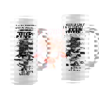 I Was Told To Check My Attitude Yup Still There Cow Coffee Mug | Mazezy