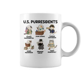 History Teacher American History Cat Lover Us Purresidents Coffee Mug - Thegiftio