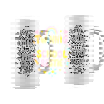 Twinning With My School Bestie Cute Matching Friend Twin Day Coffee Mug - Thegiftio