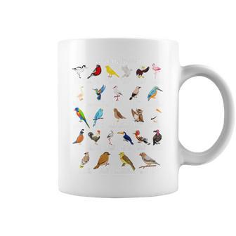 Types Of Birds Alphabet A-Z Abc Bird Coffee Mug - Thegiftio UK