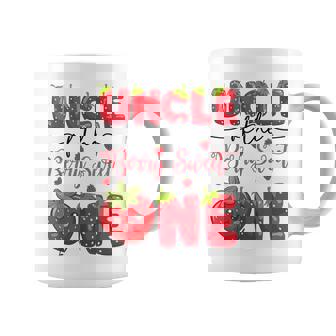 Uncle Of The Berry Sweet One Strawberry First Birthday Coffee Mug - Monsterry