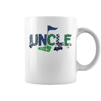 Uncle Of The Birthday Boy Hole In One Golf Sport Matching Coffee Mug - Monsterry