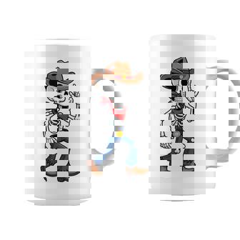 Urban Cowboy Skeleton Western City Style Coffee Mug | Mazezy