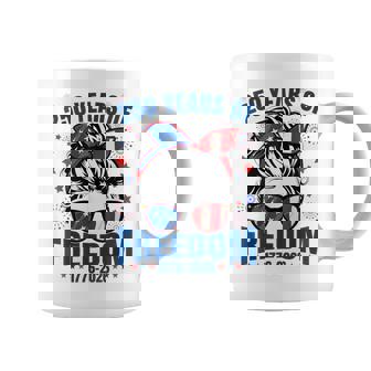Usa 250Th Anniversary Messy Bun Celebrate 1776 2026 Coffee Mug - Monsterry