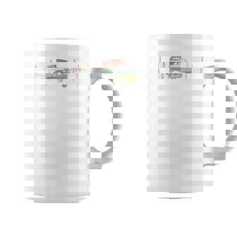 Vehicle Restoration Heartbeat Retro ECG EKG Raglan Baseball Tee Coffee Mug | Mazezy