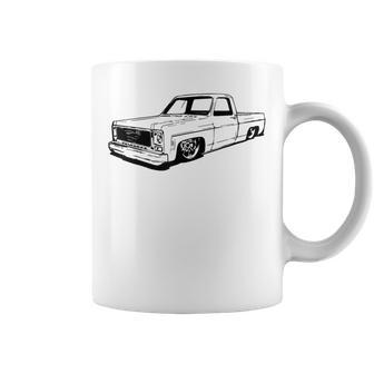 Vintage 73-87 Mini C10 Truck Slammed Graphic Dad Gag Father Coffee Mug - Thegiftio UK