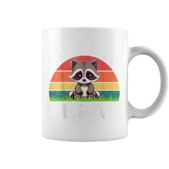 Vintage Cute But Feral Toddler Boy Girl Raccoon Retro Coffee Mug | Mazezy