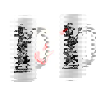 Vintage Dachshund Weenie Playing Guitar Coffee Mug | Seseable UK