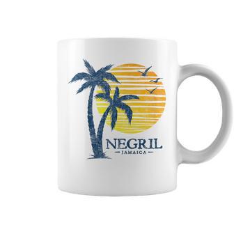 Vintage Negril Jamaica Beach Sunset Souvenir Coffee Mug - Thegiftio UK