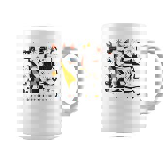 Vintage Retro Mid-Century Modern Look Cats 50s 60s Style Coffee Mug | Mazezy