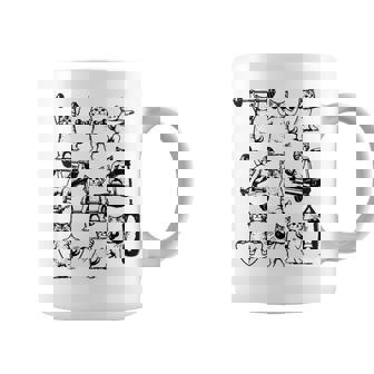 Vintage Retro Weight Lifting Gym Cat Deadlift Coffee Mug | Seseable CA