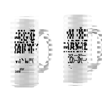 Will You Marry Me Wedding おもしろプロポーズ コーヒーマグ - Kawaiitshirt