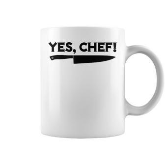 Yes Chef Professional Sous Chef Meme Simple Text Coffee Mug - Thegiftio UK