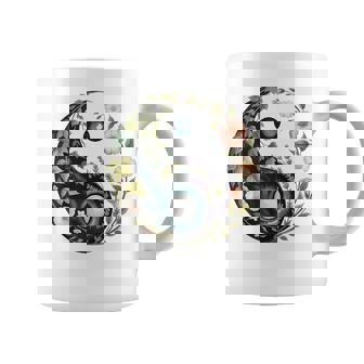 Yin Yang Floral Balance Botanique Énergie Paix Tasse - Cadeauxyz