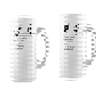 You Are Offline Low Resolution Pixel Dinosaurcreen コーヒーマグ - Kawaiitshirt