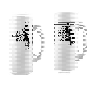 【バックプリント・背中側】ザ・ホース・フェイス The Horse Face 午年 馬 2026 パロディ 長袖tシャツ コーヒーマグ - Kawaiitshirt