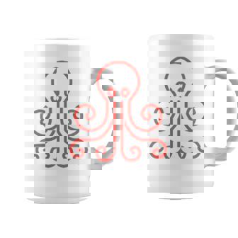 イカ 動物 面白い小さなタコ シンプルなイカ コーヒーマグ - Kawaiitshirt