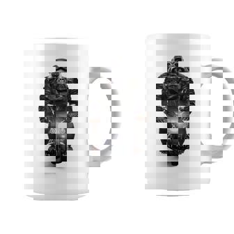 ゴリラ 動物 バイク ヘルメット コーヒーマグ - Kawaiitshirt