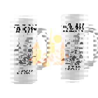 タリン エストニア 中世 旧市街 ヴィンテージ レトロ エストニア コーヒーマグ - Kawaiitshirt