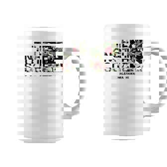 ハワイ ヴィンテージスタイル ノースショア ハレイワ ヤシの木 長袖tシャツ コーヒーマグ - Kawaiitshirt