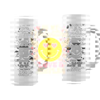 バレンタイン スマイルフェイス ハート 翼 かわいい 愛 チョコレート コーヒーマグ - Kawaiitshirt