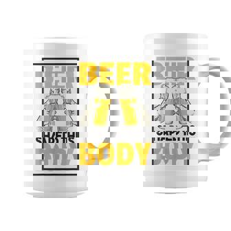 ビールがこの体を作る 面白いビール腹 コーヒーマグ - Kawaiitshirt