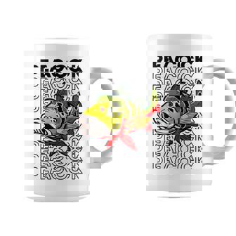 ピーコックバス 80 年代スタイルのモンスターフィッシュキーパー コーヒーマグ - Kawaiitshirt