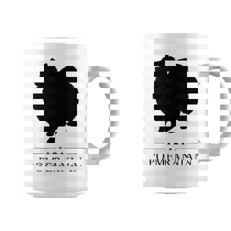 ポメラニアンブラックシルエット コーヒーマグ - Kawaiitshirt
