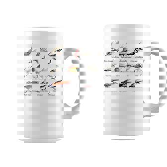 ヴィンテージ フライフィッシングルアー カラーtシャツ コーヒーマグ - Kawaiitshirt