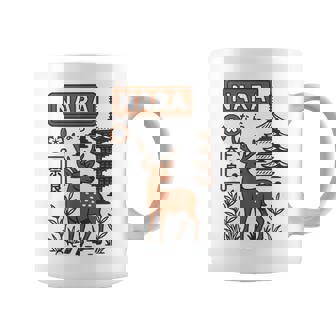 奈良 日本 鹿 日本語タイポグラフィ 漢字 自然 旅行 コーヒーマグ - Kawaiitshirt