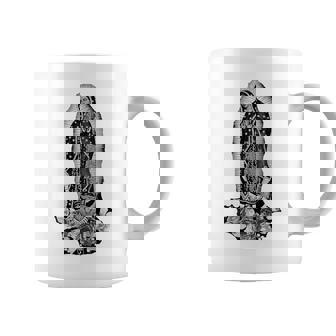 聖母デグアダルーペ サンマリア バックプリント クリスチャン コーヒーマグ - Kawaiitshirt