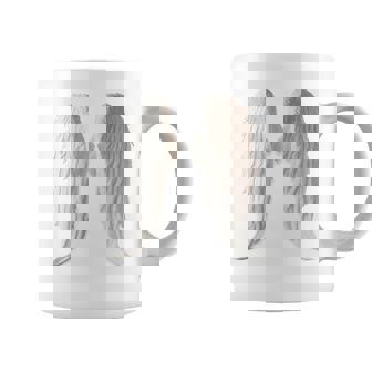 背面にリアルな白い天使の羽。 コーヒーマグ - Kawaiitshirt