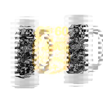 還暦 祝い 60歳 1966 丙午 火の馬 和風 和柄 馬 波 炎 記念 コーヒーマグ - Kawaiitshirt