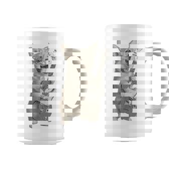 面白いtシャツ コーギー ギター イヌ メンズ 犬好き グッズ かわいい おもしろ 面白い 服 ネタ コーヒーマグ - Kawaiitshirt