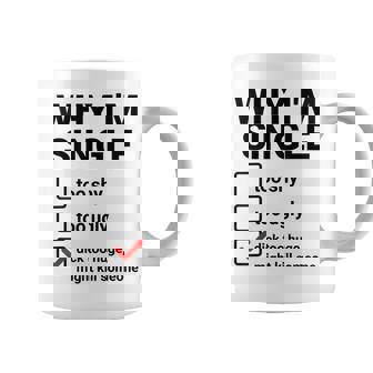 面白い皮肉な大人のユーモアの独身パーティーなぜ私は独身なのか コーヒーマグ - Kawaiitshirt