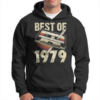 1979 Birthday Ideas By Conreo Damen 46 Geburtstag 46 Jahre Alt Chwarz-Ausschnitt Kurzarm Crew-Ausschnitt Polyester 100 Lässig Party Kapuzenpullover - Geschenkecke
