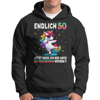 50 Geburtstag Geschenke Frau Mann Party Outfit Einhorn Kapuzenpullover - Geschenkecke