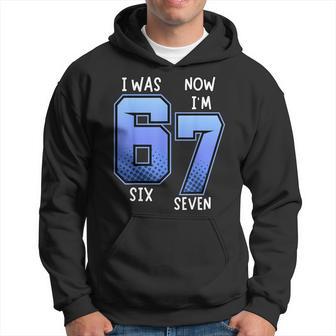 I Was 6 Now I'm 7 Birthday Für Kinder 7 Geburtstag Kapuzenpullover - Geschenkecke