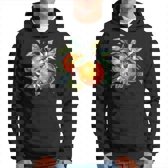 Acuarela Naranjas Y Flores Botánico Fruta Arte Sudadera - Regaloses