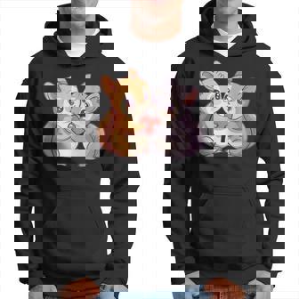 Adorable Écureuil Amour Couple Coeur Kawaii Sweat à capuche - Cadeauxyz