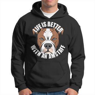 Americantaffordshire Terrier Das Leben Ist Besser Mit Einem Amstaff Kapuzenpullover - Seseable