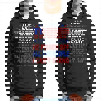 Amo A Trump Porquee Enoja A La Gente Que No Puedooportar Sudadera - Regaloses